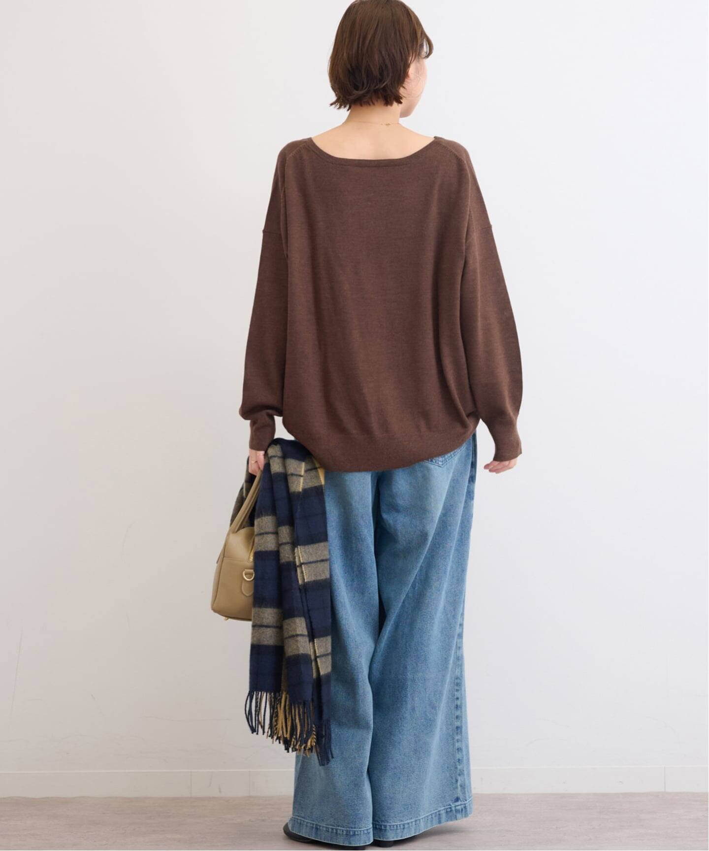 キャッシュフィールVネックワイドプルオーバー（ニット／セーター