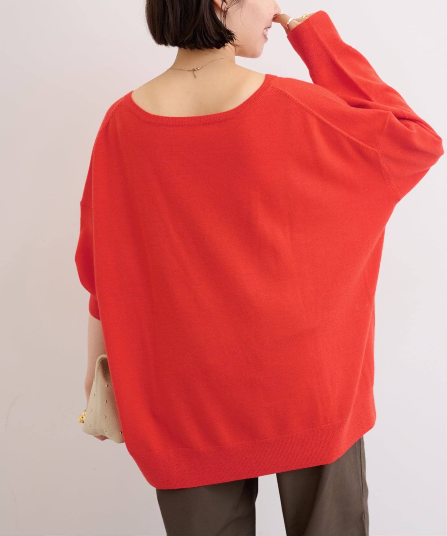 キャッシュフィールVネックワイドプルオーバー（ニット／セーター