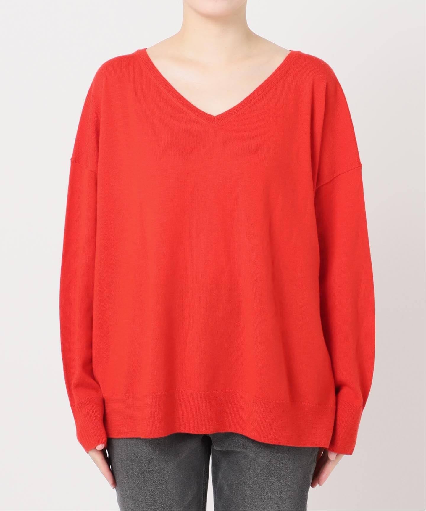 キャッシュフィールVネックワイドプルオーバー（ニット／セーター