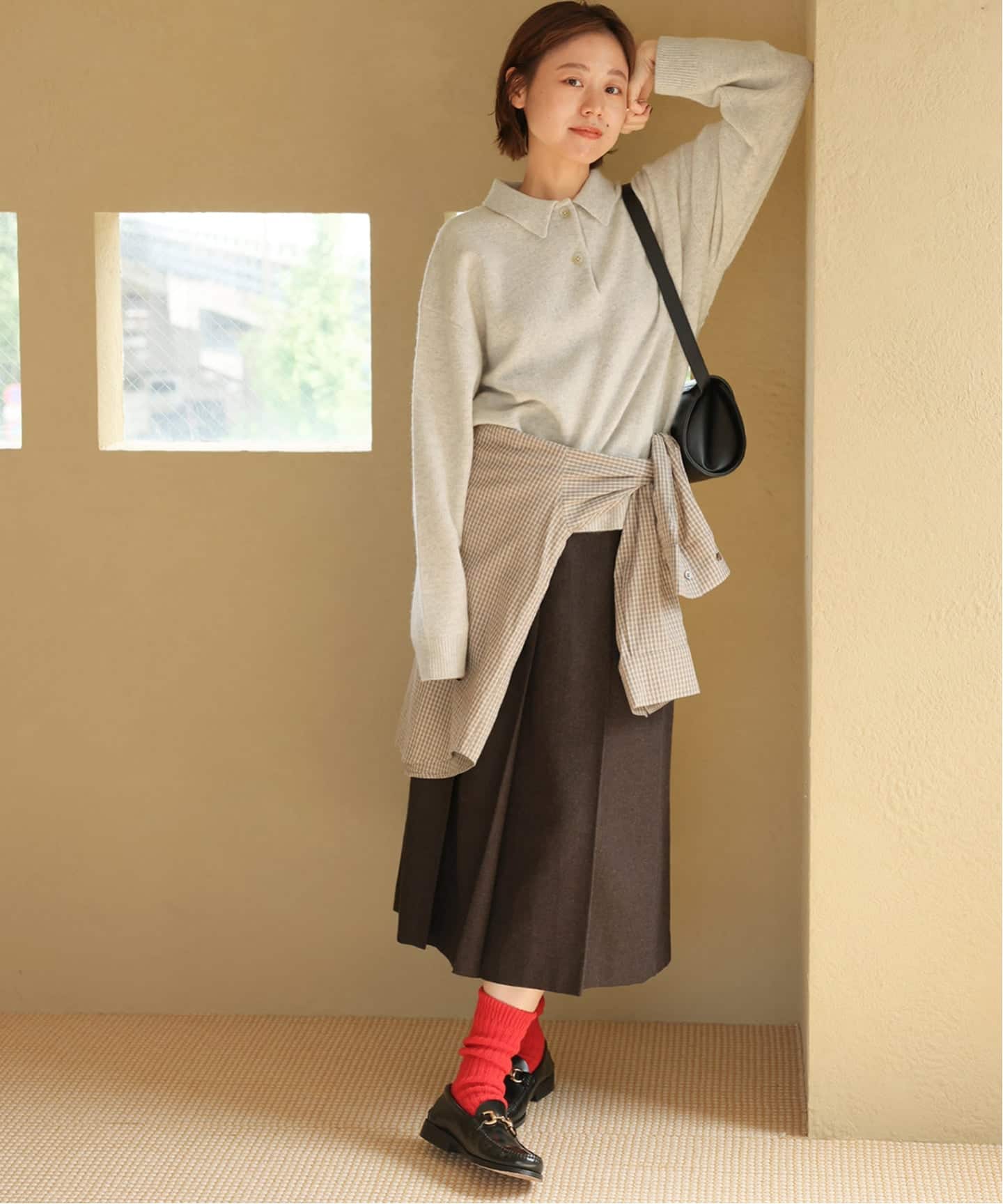 ジャーナルスタンダードラックス　ラムミックスプルオーバー　ニット　セーター　緑 ジャーナルスタンダード ラックス ラムミックスプルオーバー ニット