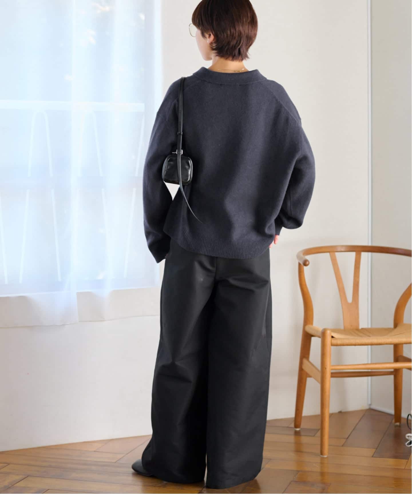 ラムミックスシャツプルオーバー（ニット／セーター）｜JOURNAL