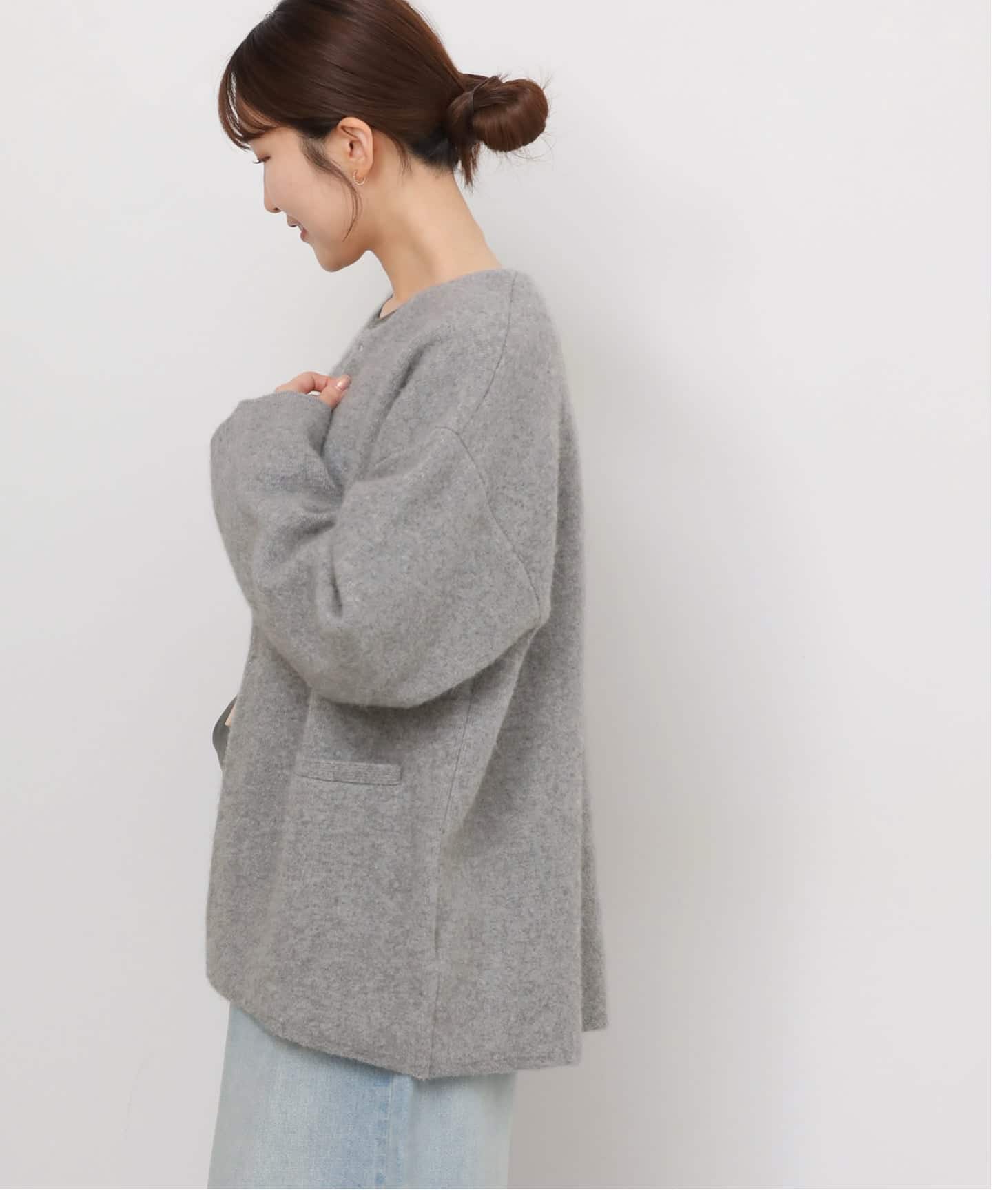 25AW新作］フラッフィーコクーンニットカーディガン（カーディガン