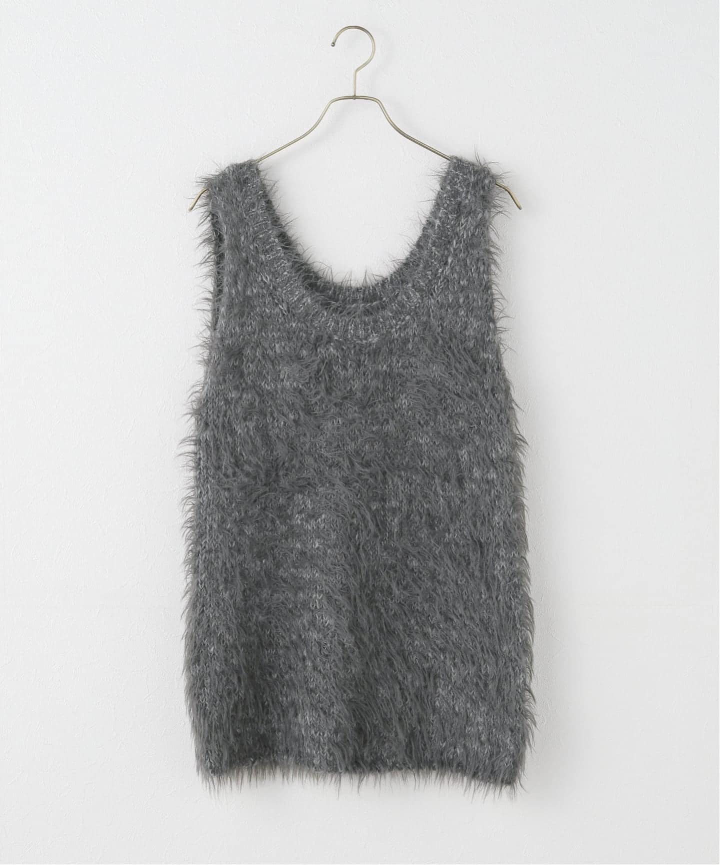2024SSジャーナルrelumeレリュームcrinkle ベスト crinkle crinkle crinkle】velvet 3D embroidery vest：ベスト