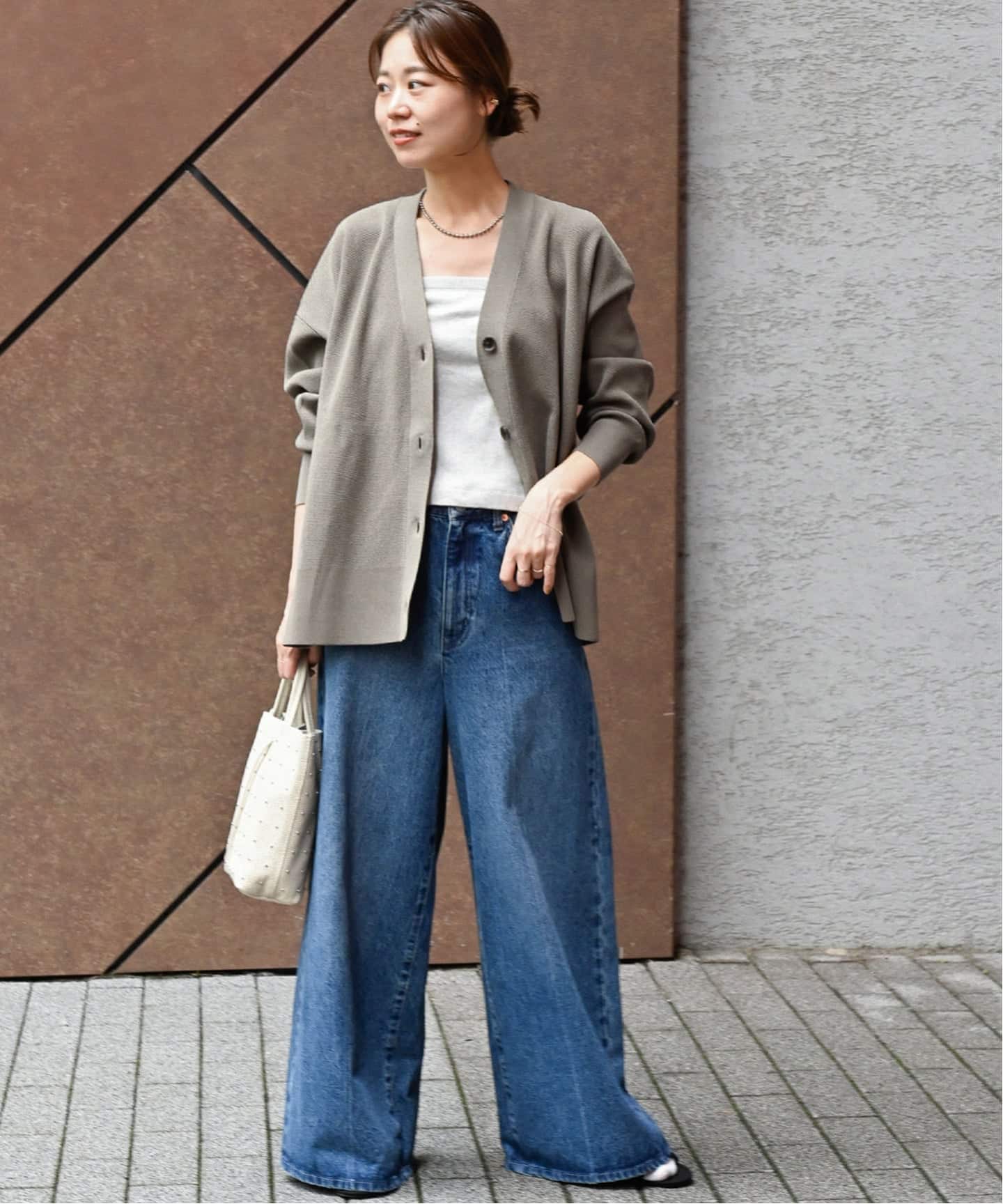 【2024AW】relume ウォッシャブルストレッチニットVネックカーディガン WEB限定追加予約》ウォッシャブルストレッチニットVネック