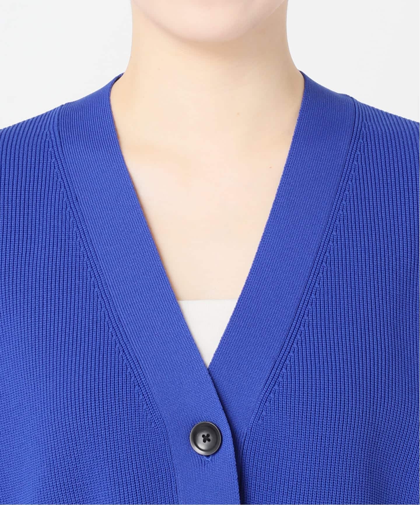 WEB限定追加》ウォッシャブルストレッチニットVネックカーディガン