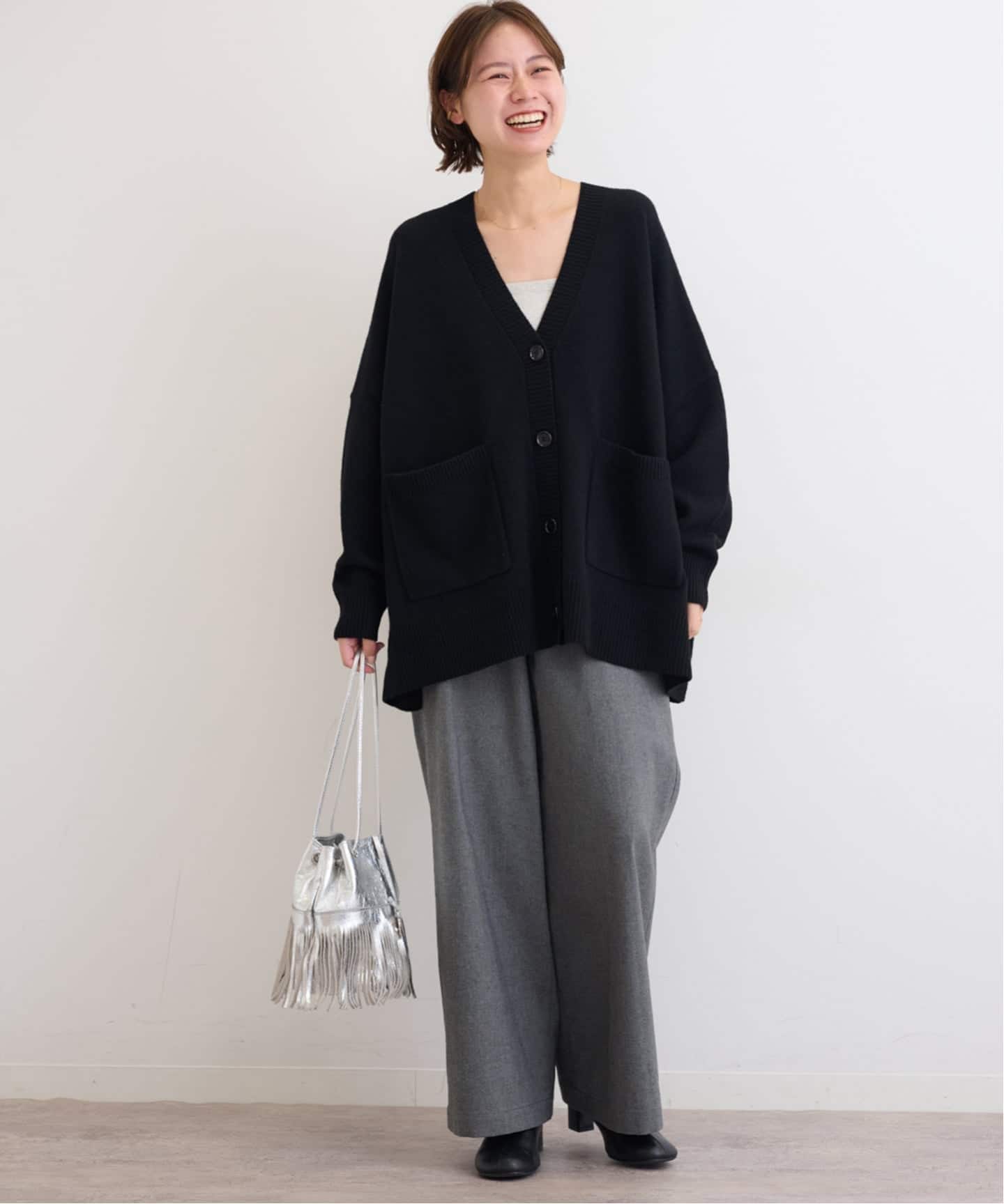 新品JOURNAL STANDARD relume ラムウールビッグカーディガン WEB限定追加予約 / 新色》ラムウールビッグカーディガン