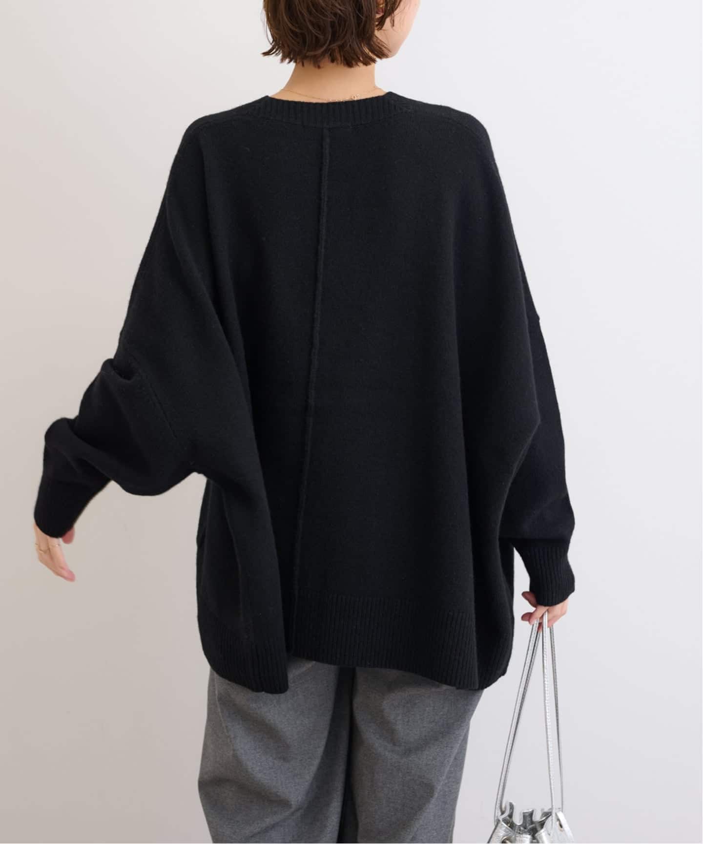 あんぱん　　ラムウールビッグカーディガン WEB限定追加 / 新色》ラムウールビッグカーディガン