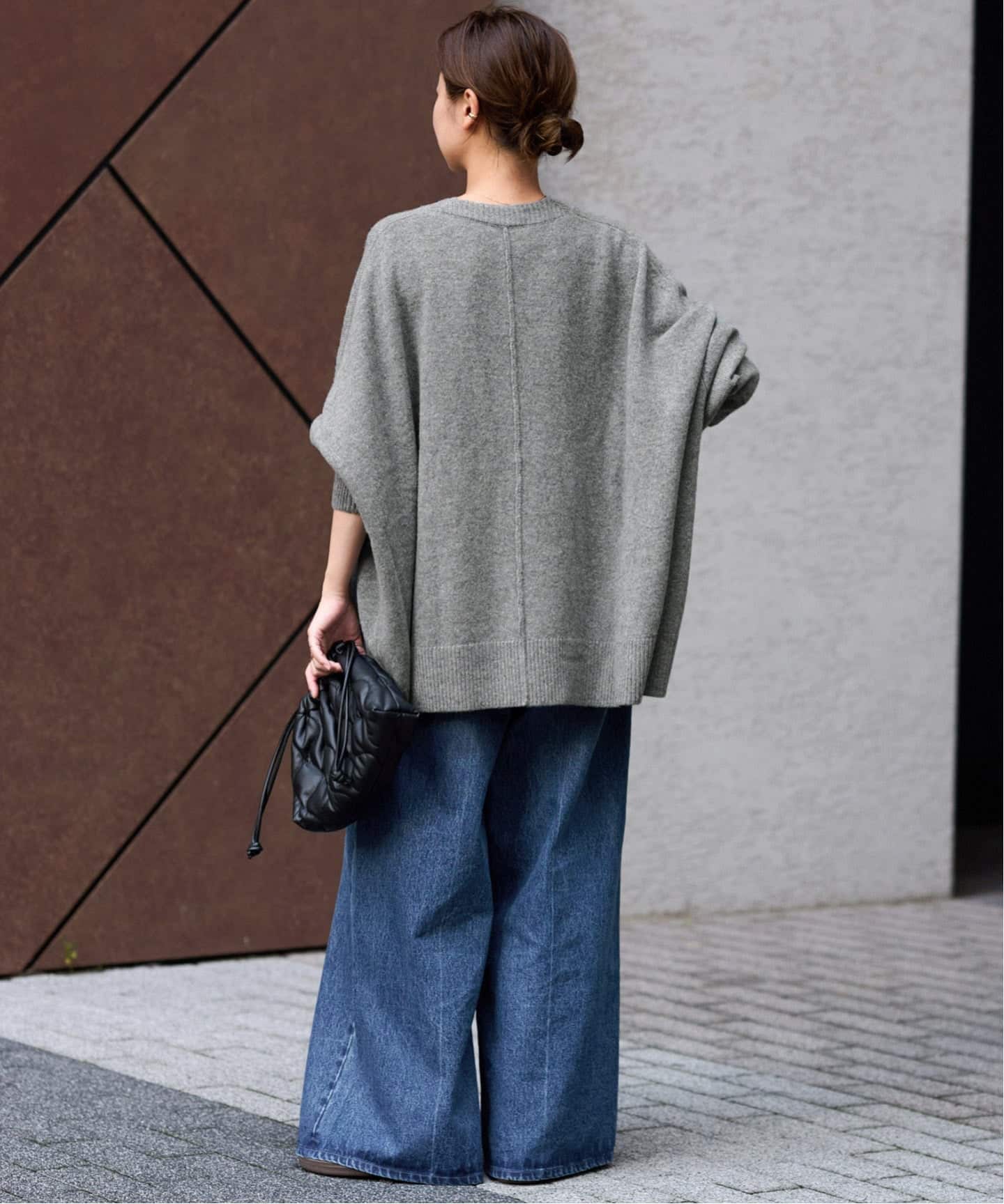 レリューム ラムウールビッグカーディガン　グレー ジャーナルスタンダード レリューム JOURNAL STANDARD relume