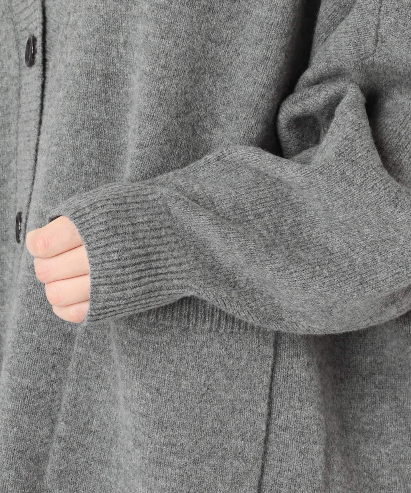 レリューム ラムウールビッグカーディガン　グレー ジャーナルスタンダード レリューム JOURNAL STANDARD relume