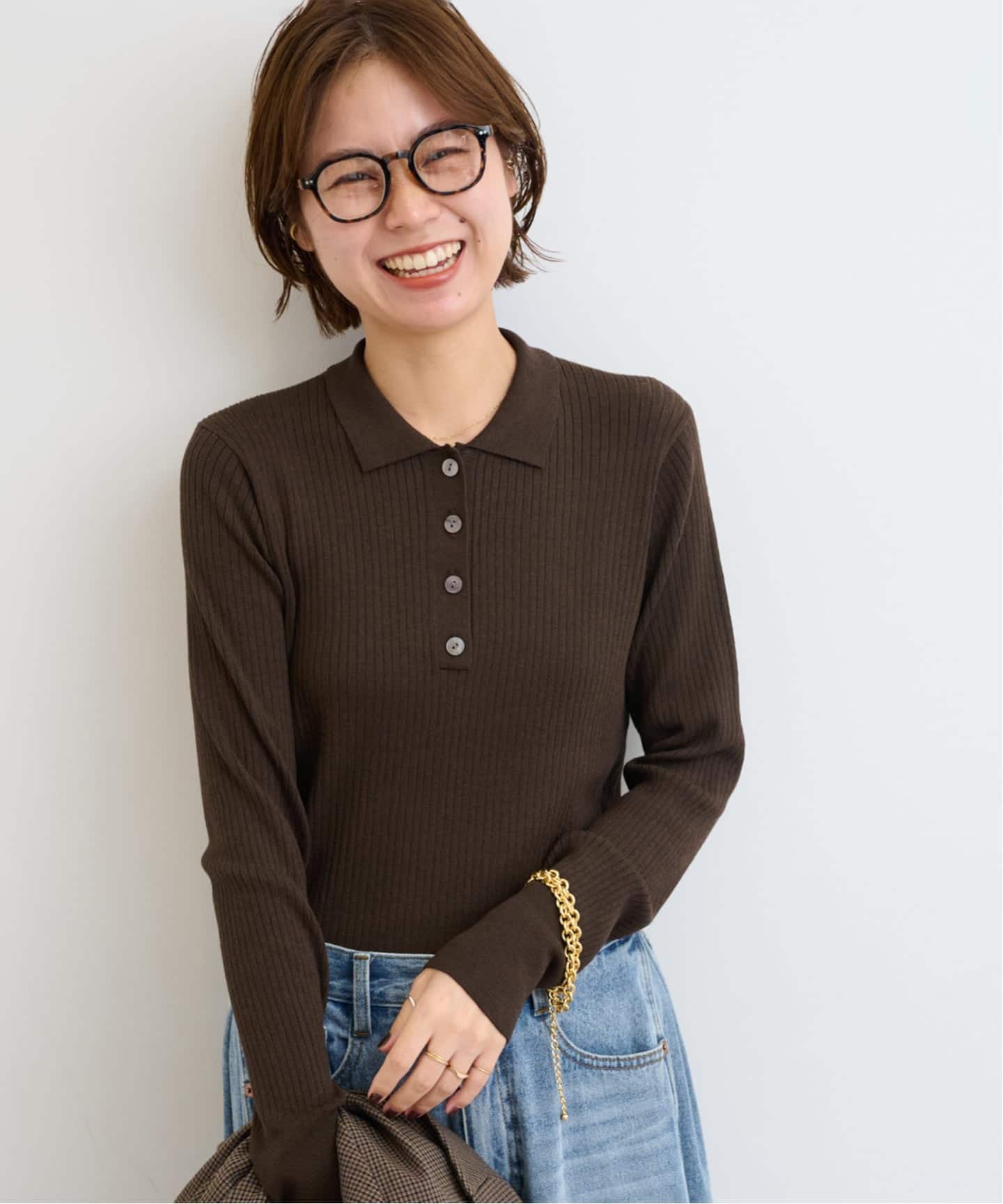 リブニットポロシャツ（ニット／セーター）｜JOURNAL STANDARD relume