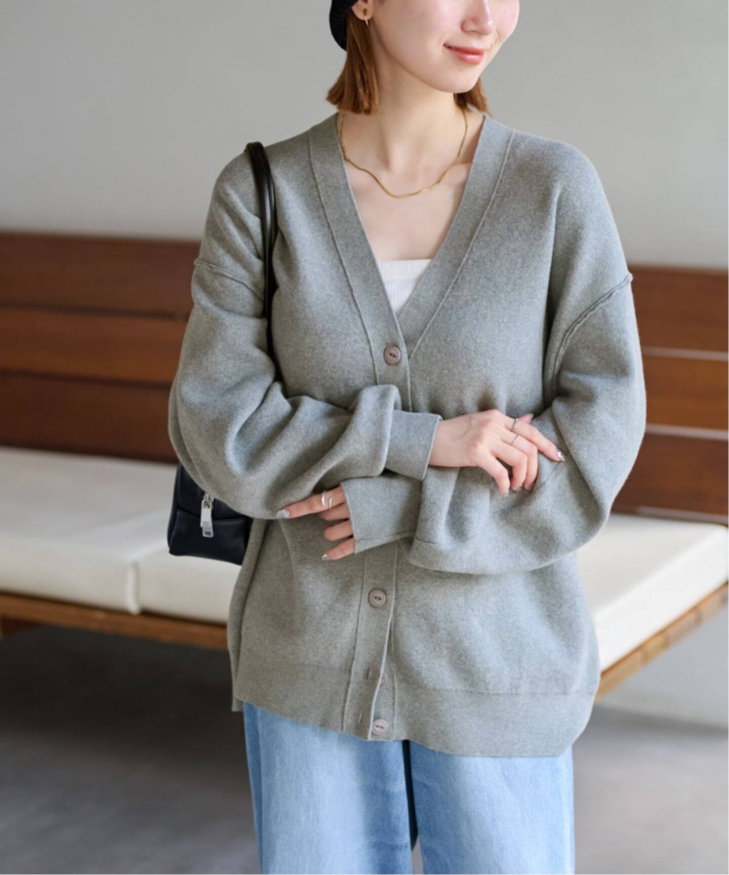 ジャガードルーズニットカーディガン（カーディガン）｜JOURNAL