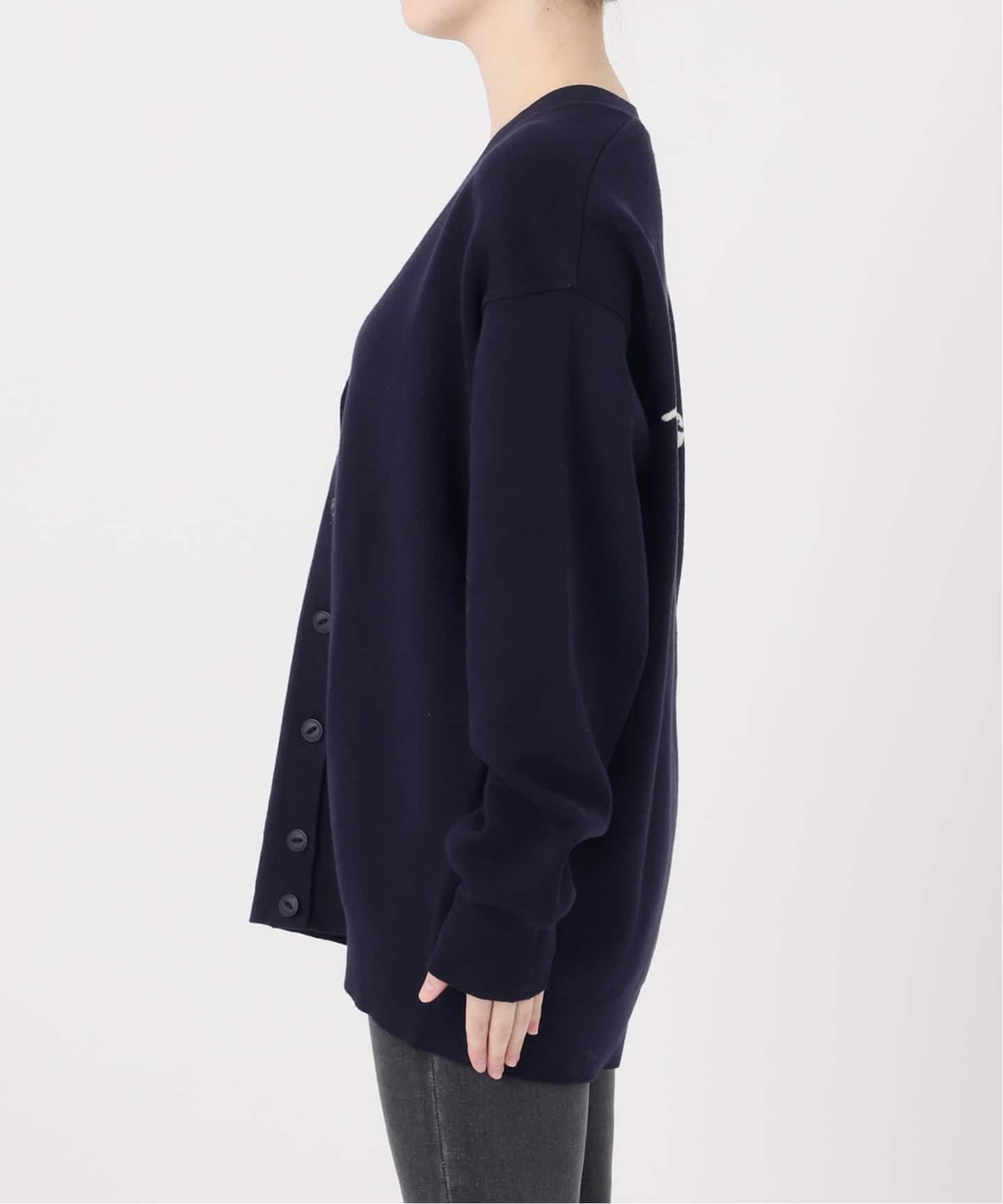 追加》［25AW新作］ジャガードルーズニットカーディガン（カーディガン