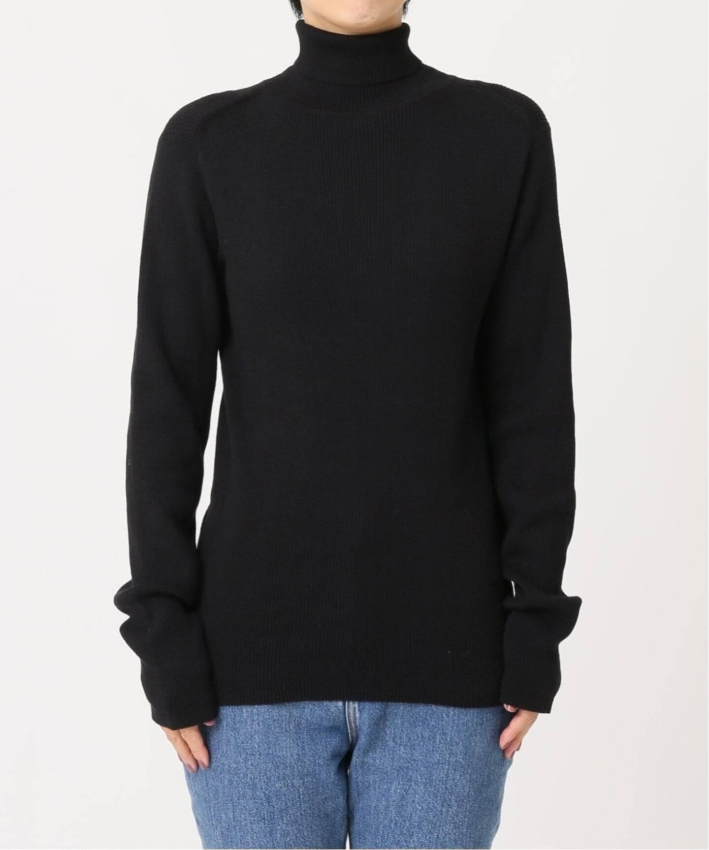 ジャーナルスタンダードタートルネックプルオーバー　ブラック WEB限定追加 / 新色》スイスオーガニックコットンタートルネック