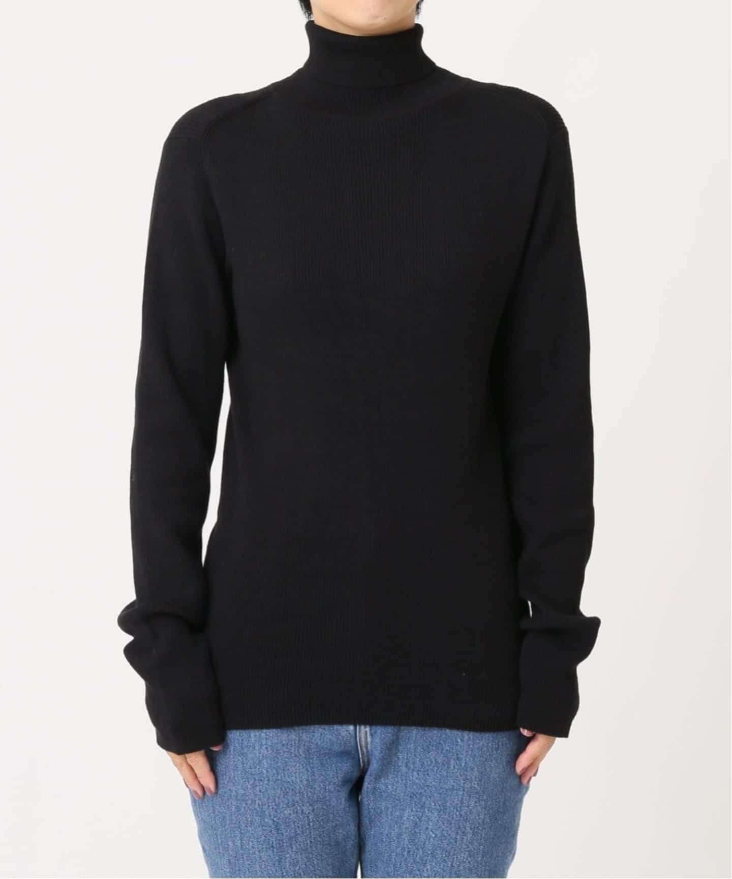 ジャーナルスタンダードタートルネックプルオーバー　ブラック JOURNAL STANDARD（ジャーナルスタンダード）の「襟付き