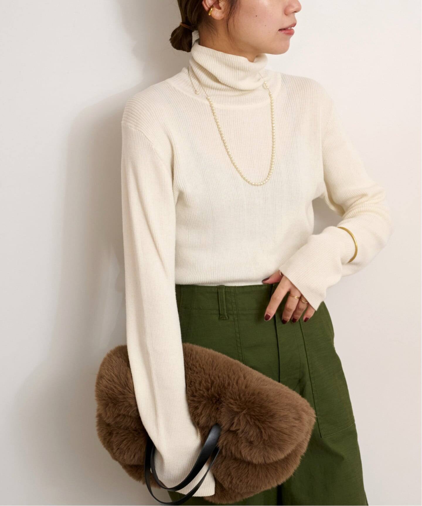 追加3》スイスオーガニックコットンタートルネックプルオーバー