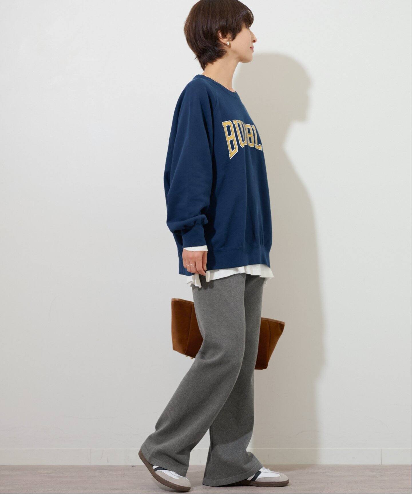 JOURNAL STANDARD スリット入りニットフレア パンツ 38