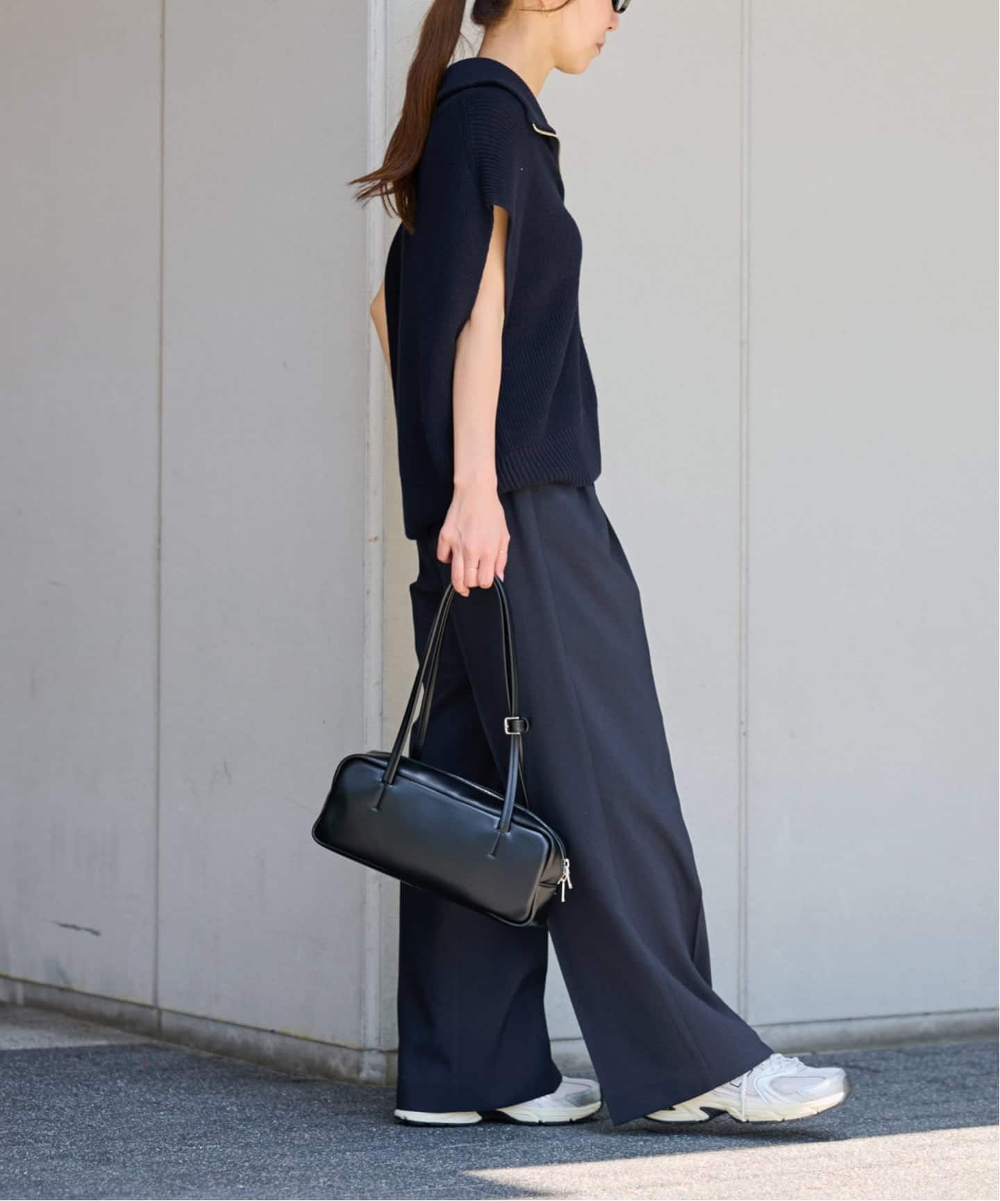 今季　完売品　relume ハイネックジップベスト　ネイビー 今季 完売品 relume ハイネックジップベスト ネイビー 今季 完売品