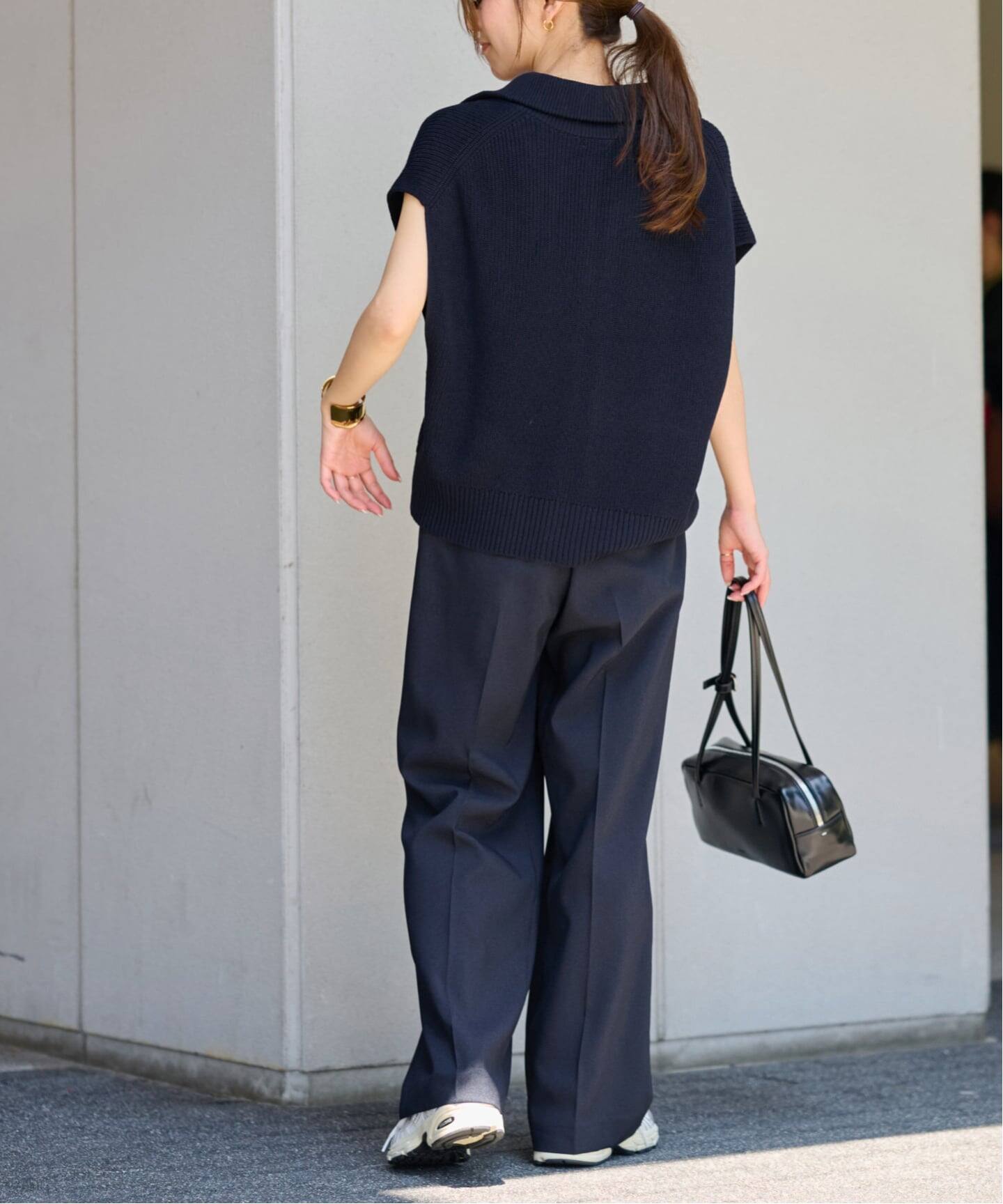 【JOURNAL STANDARD relume】ネイビーベスト フルジップニットベスト（ベスト）｜JOURNAL STANDARD relume
