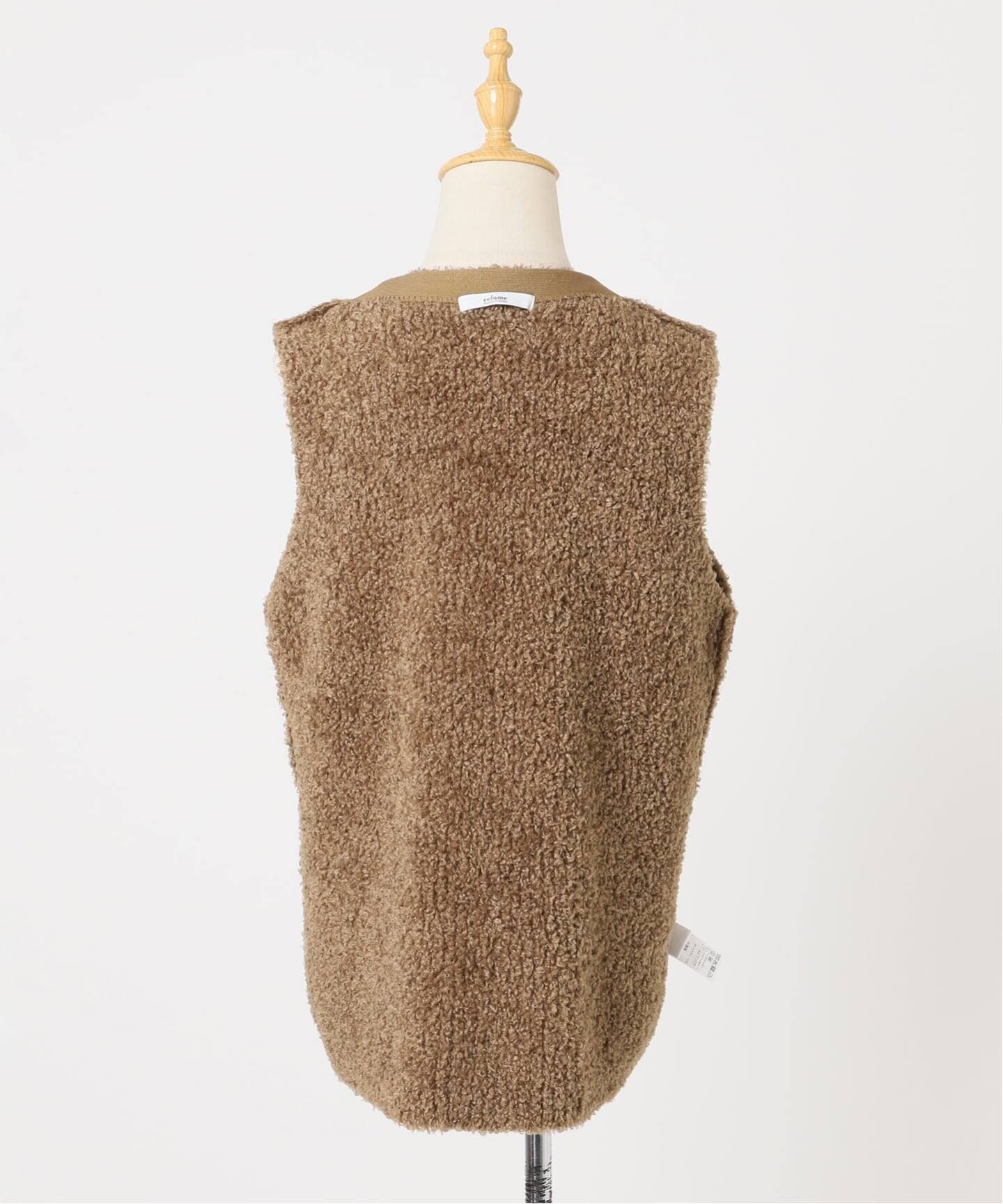 JOURNAL STANDARD relumeボアニットベスト ベージュ ジャーナルスタンダード レリューム JOURNAL STANDARD relume ボア