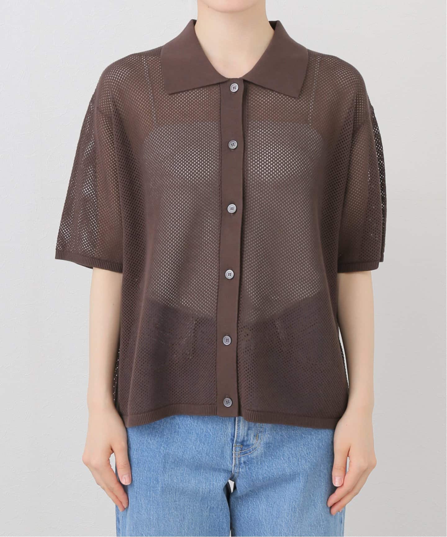 新品JOURNAL STANDARD relumeメッシュカーディガン　ブラウン JOURNAL STANDARD relume｜メッシュカーディガン | Rakuten