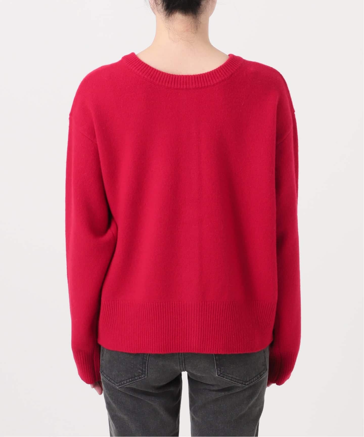 ウールカシミヤ2WAYクルーネックカーディガン（カーディガン