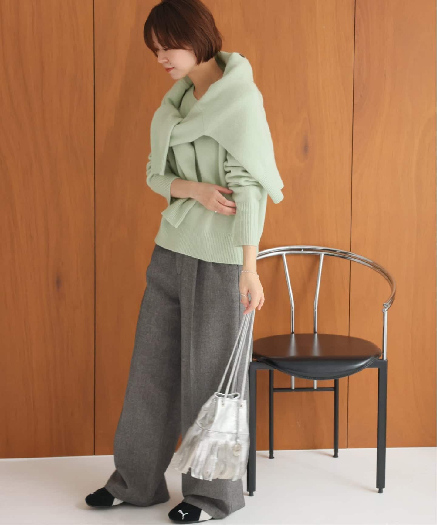 追加 / 新色》ウールカシミヤVネックプルオーバー（ニット／セーター