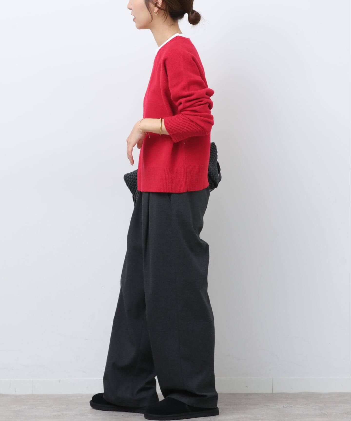 【2024AW】JOURNAL STANDARD ウールカシミヤ2WAYヘンリー ウールカシミヤVネックプルオーバー（ニット／セーター）｜JOURNAL
