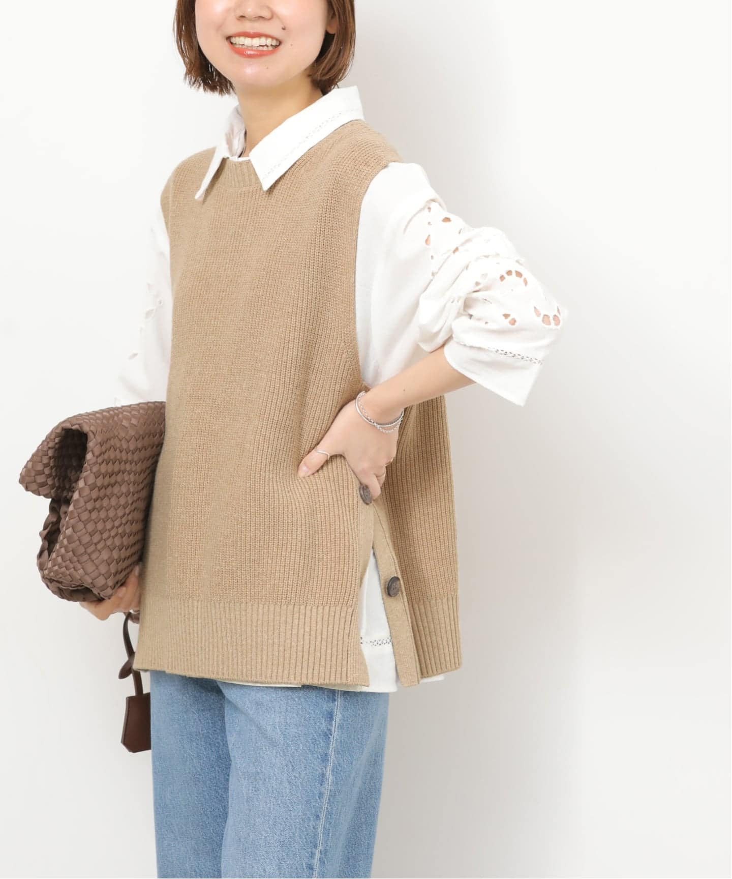 ジャーナルスタンダード レリューム（JOURNAL STANDARD relume）/サイドボタンニットベスト サイドボタンニットベスト（ベスト）｜JOURNAL STANDARD relume