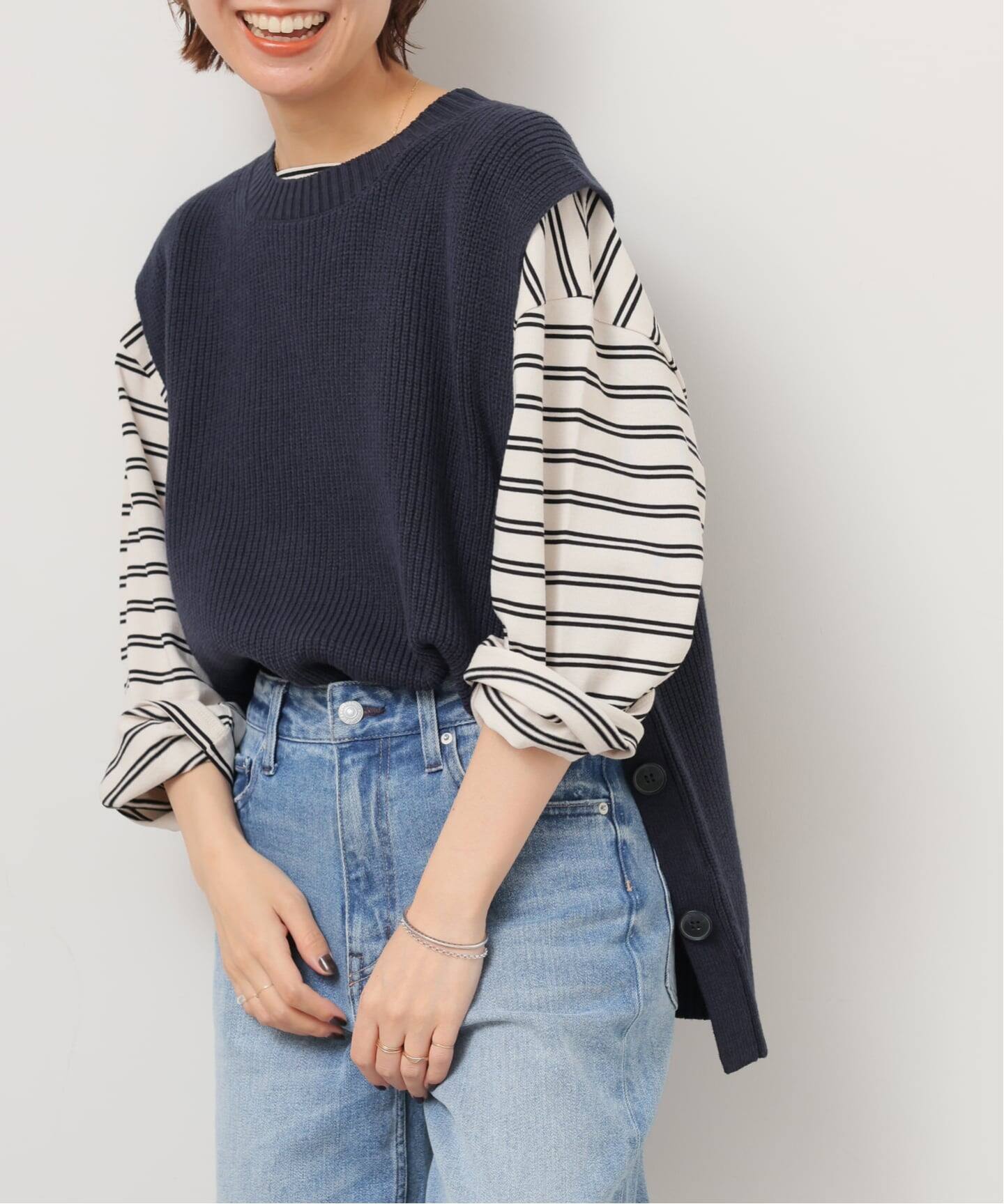 ジャーナルスタンダード レリューム（JOURNAL STANDARD relume）/サイドボタンニットベスト サイドボタンニットベスト（ベスト）｜JOURNAL STANDARD relume