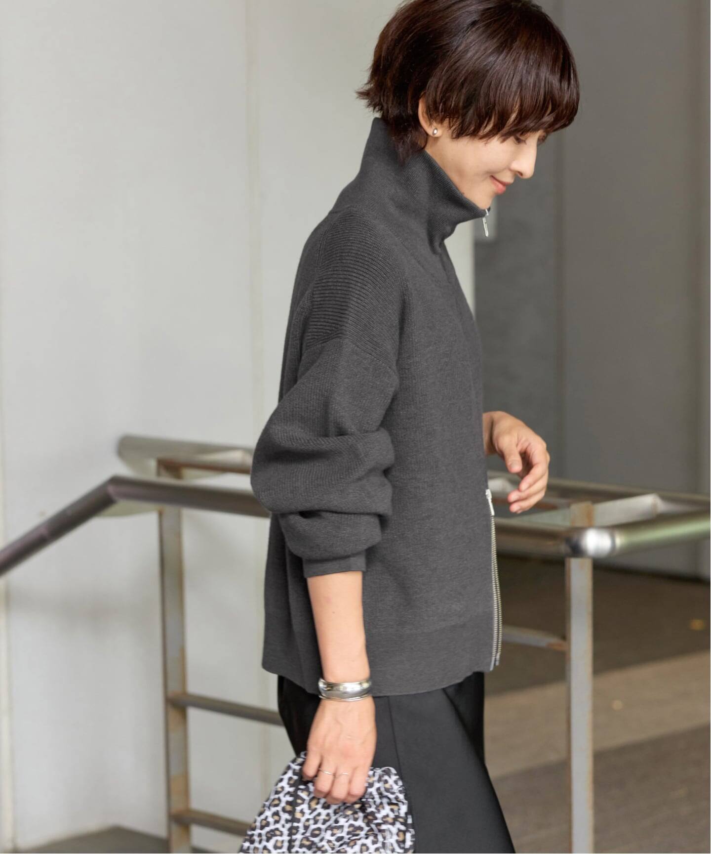 WEB限定》ダブルジップニットカーディガン（カーディガン）｜JOURNAL