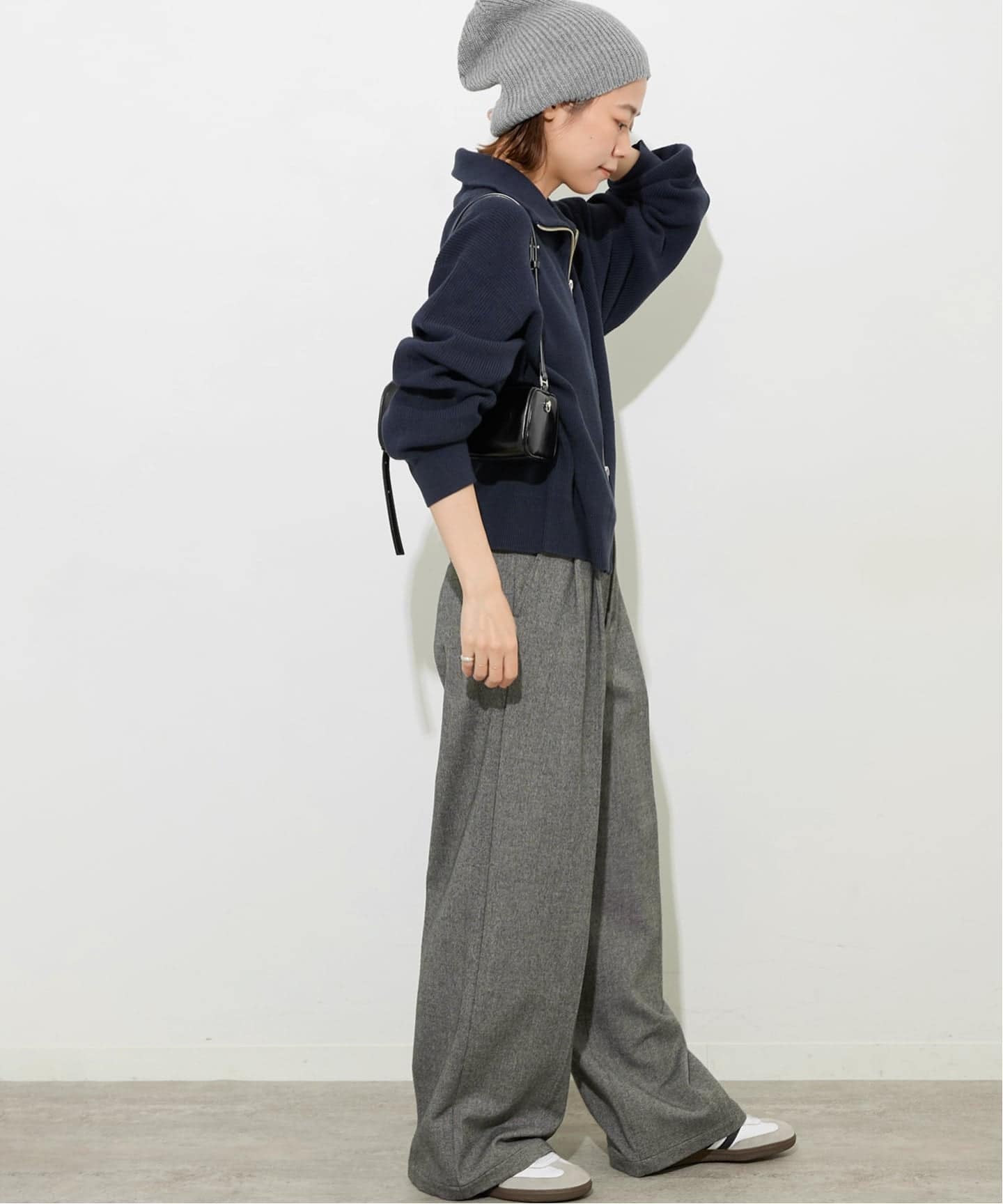 WEB限定追加2》ダブルジップニットカーディガン（カーディガン