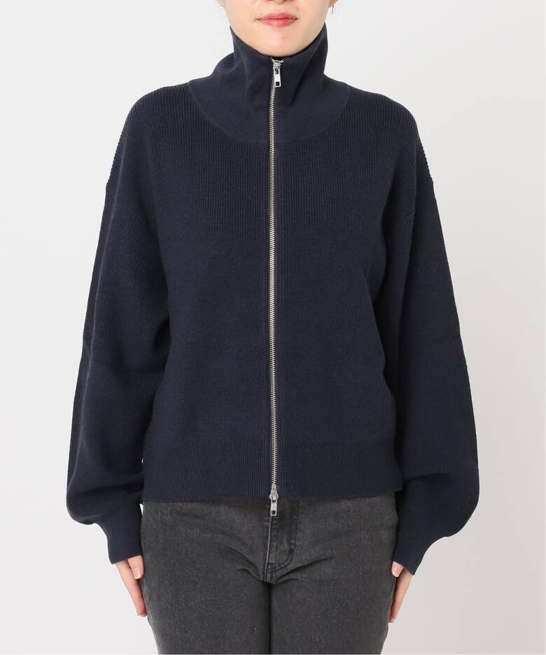 OLD GAP リブニット ジップカーディガン ダブルジップ ミリタリー リブ 