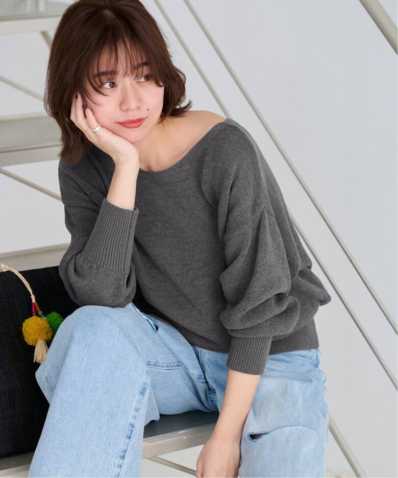 リネンコットン2WAYプルオーバー（ニット／セーター）｜JOURNAL  