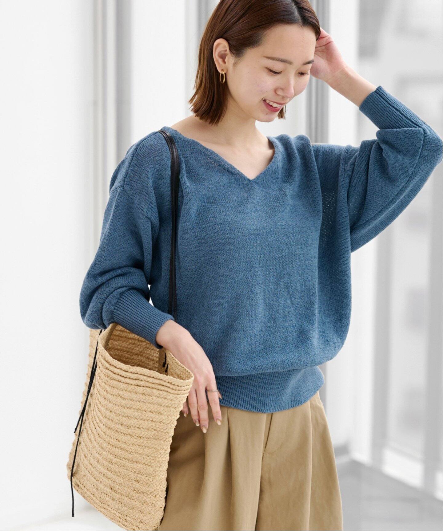リネンコットン2WAYプルオーバー（ニット／セーター）｜JOURNAL 