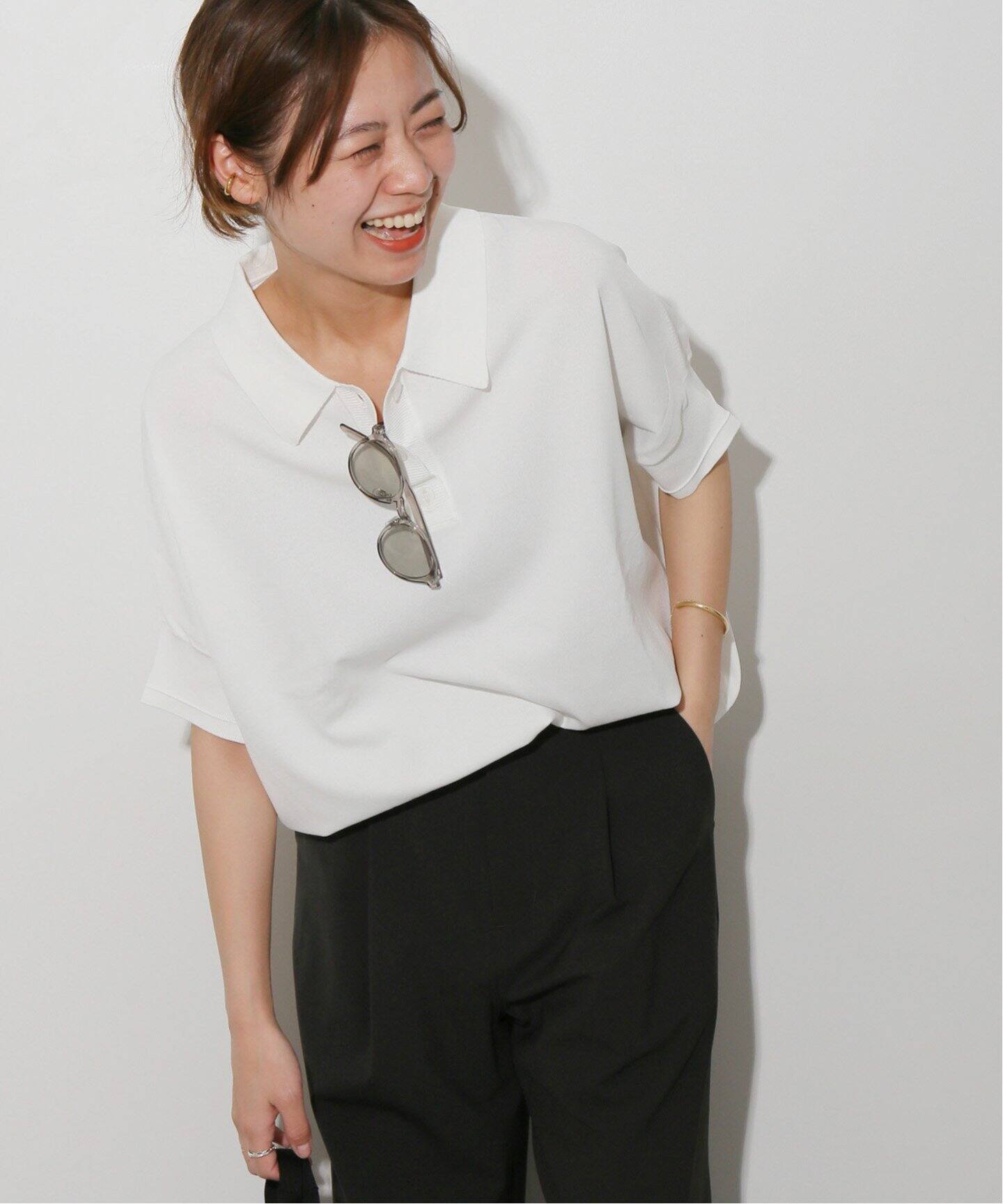 タグ付き新品未使用JOURNAL STANDARD relume ポロニット 追加2》ウォッシャブルドルマンポロニット（ニット／セーター