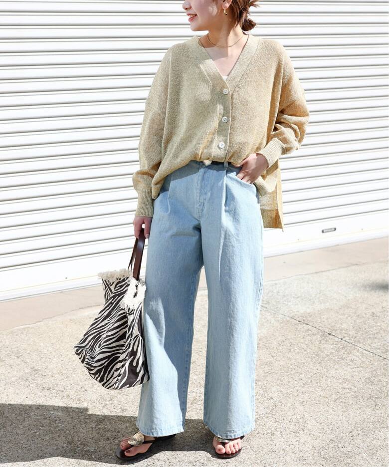 追加予約》PEリネンルーズVカーディガン（カーディガン）｜JOURNAL  