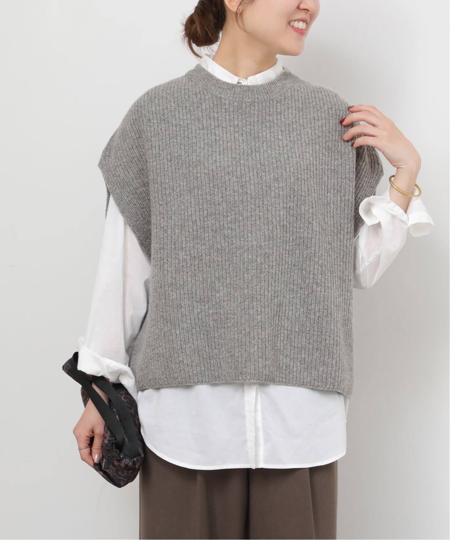 JOURNAL STANDARD relume ハミルトンウール畔ベスト　グレー 追加》ハミルトンウール畔ベスト（ベスト）｜JOURNAL STANDARD