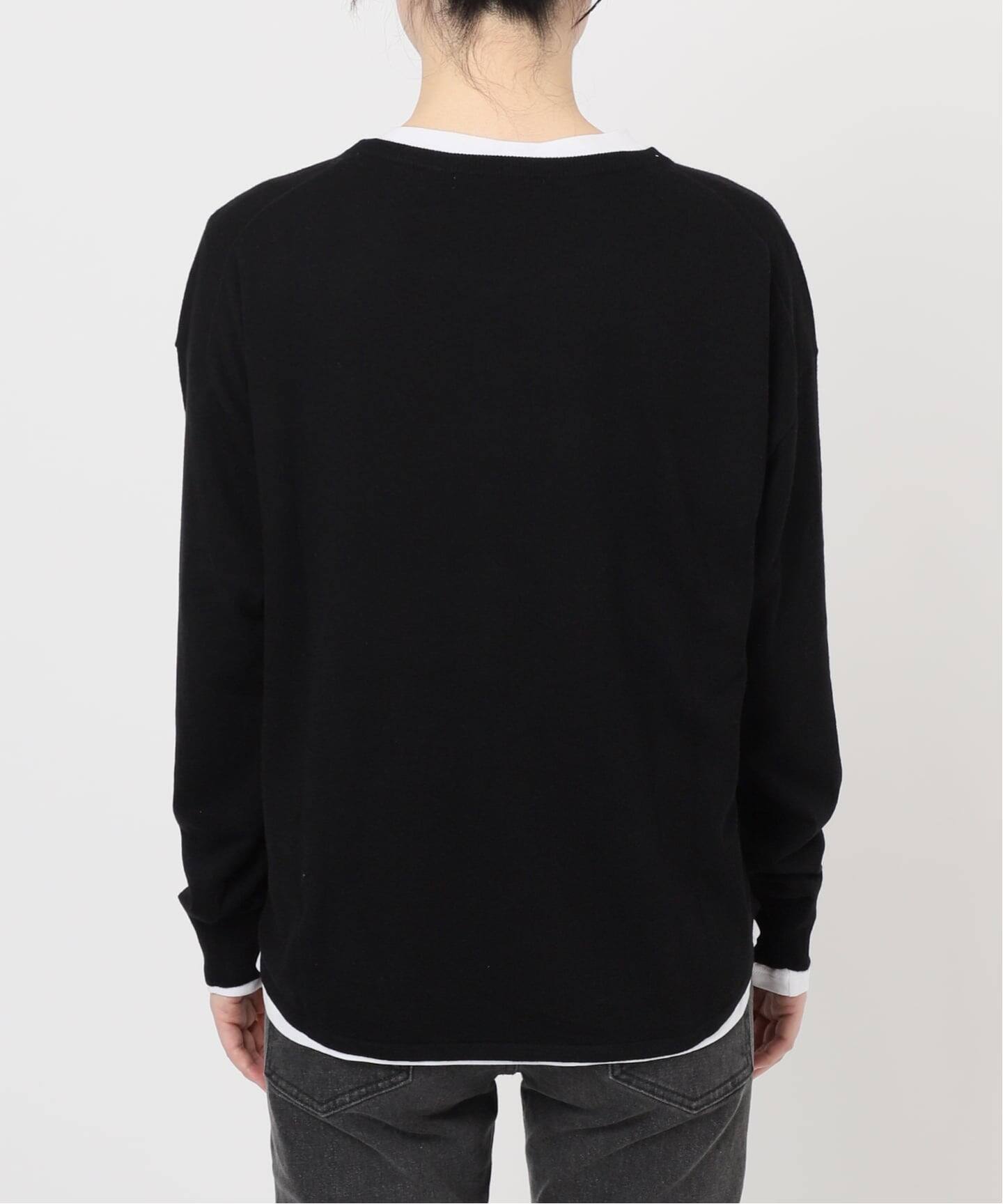 2枚セット］3WAYレイヤードヘンリープルオーバー（ニット／セーター