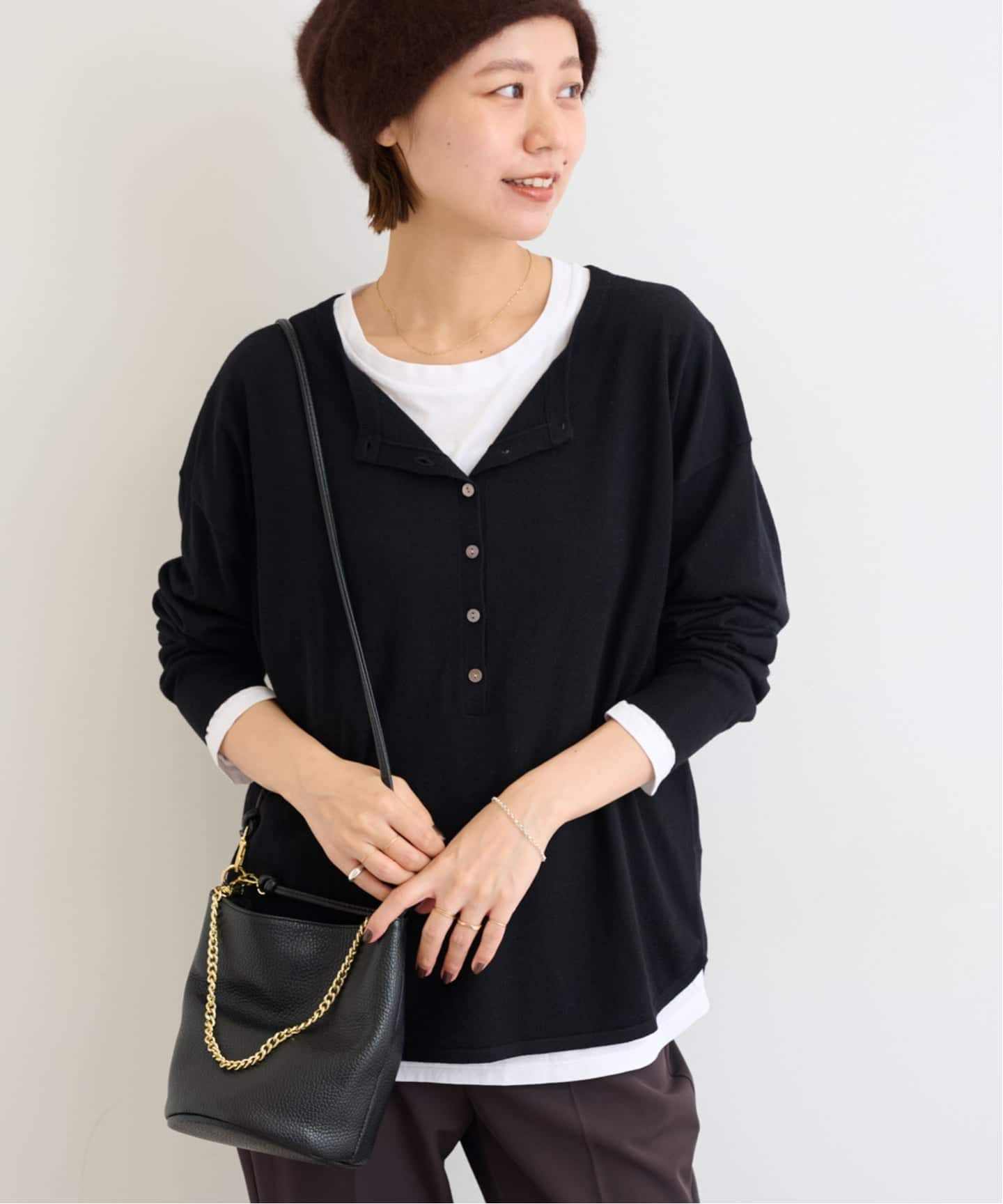 今期新品ジャーナルスタンダード⭐︎2枚セット3WAYレイヤードヘンリープルオーバー JOURNAL STANDARD relume｜《追加予約2》[25AW新作 / 2枚セット