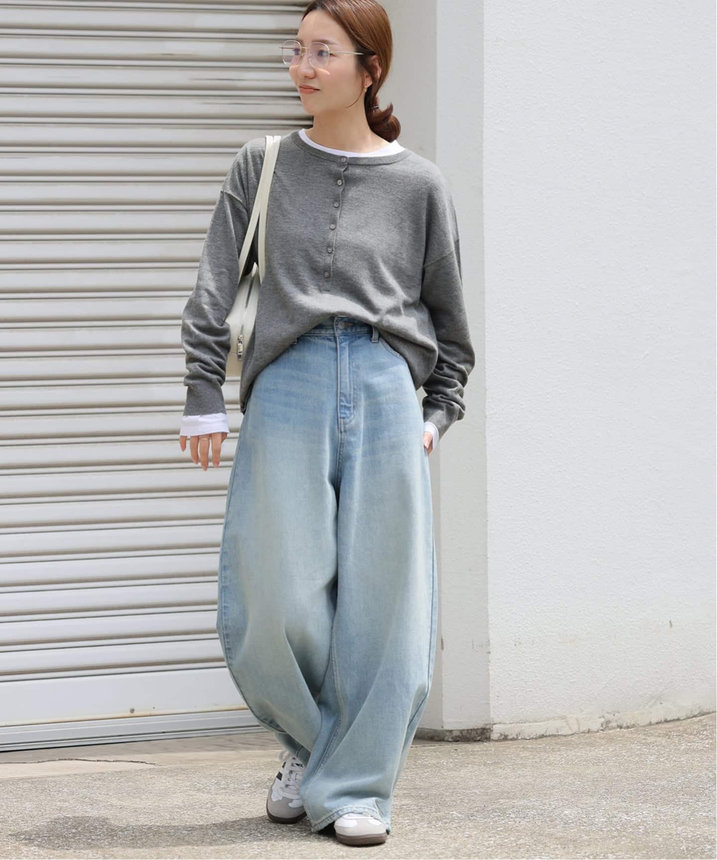 追加2》［2枚セット］3WAYレイヤードヘンリープルオーバー（ニット