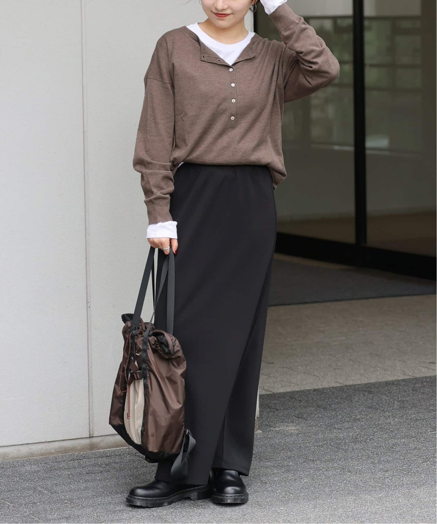 追加2》［2枚セット］3WAYレイヤードヘンリープルオーバー（ニット