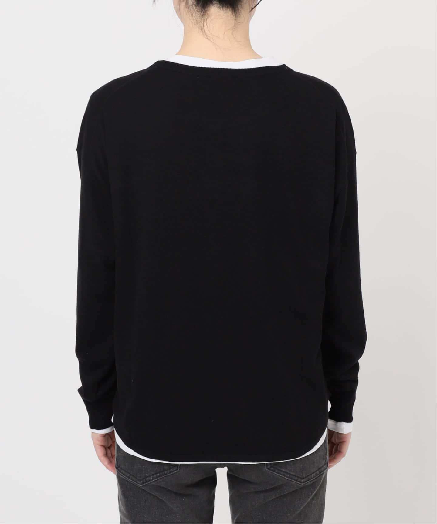 追加2》［2枚セット］3WAYレイヤードヘンリープルオーバー（ニット