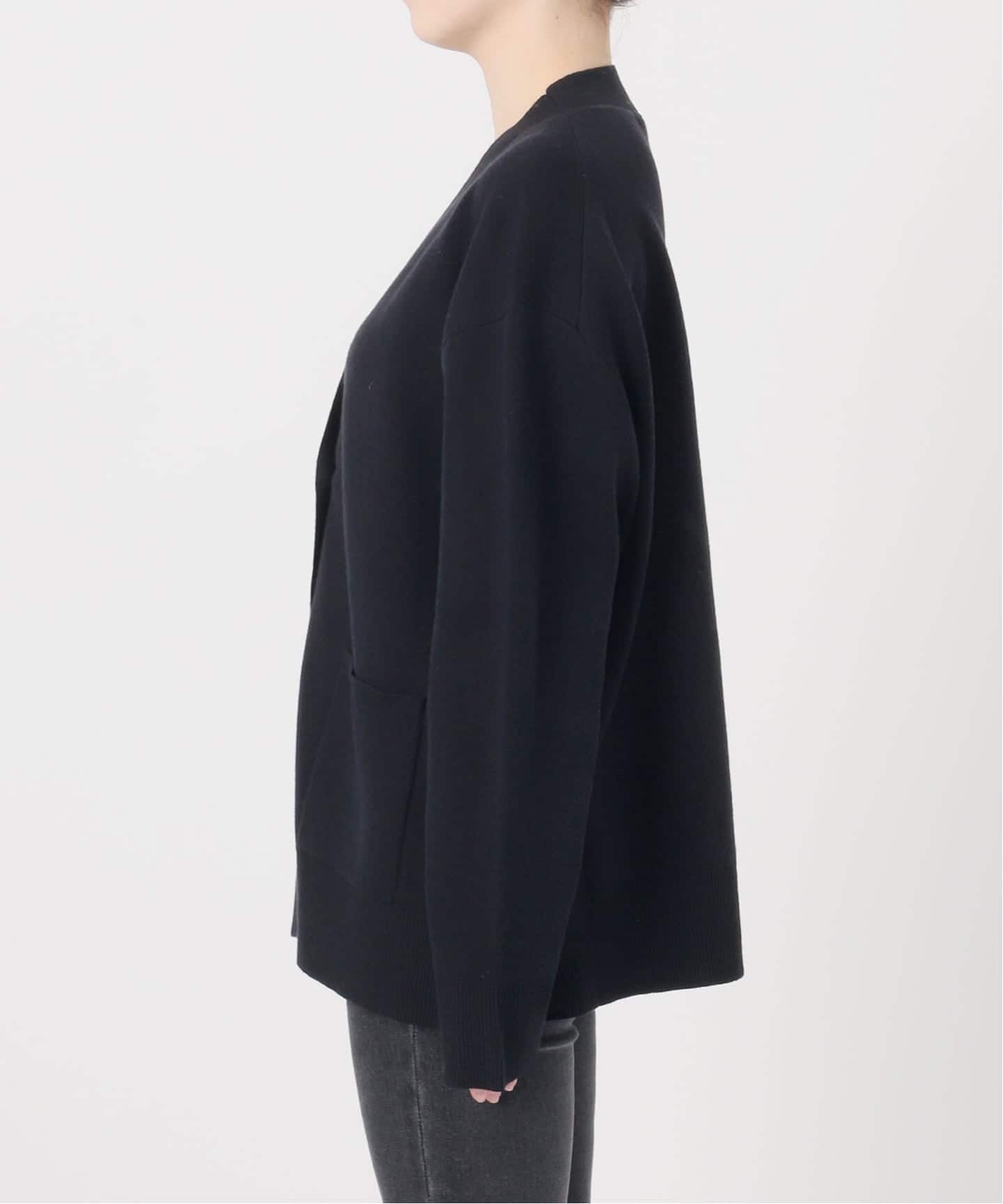 追加予約》［25AW新作］コットンカシミヤミックスダブルニットV