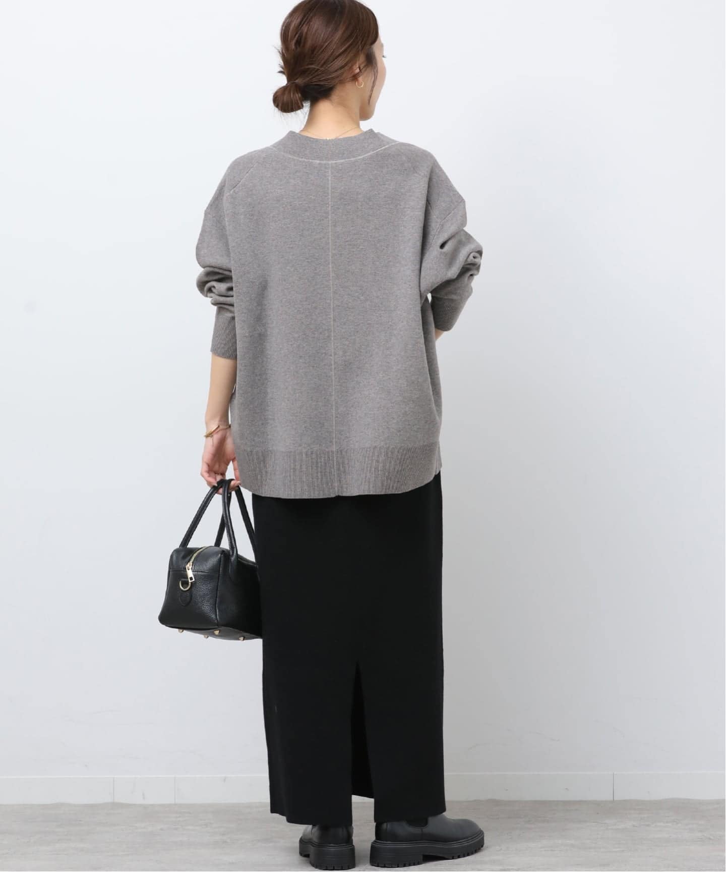 追加3 / 新色》コットンカシミヤミックスダブルニットVネック