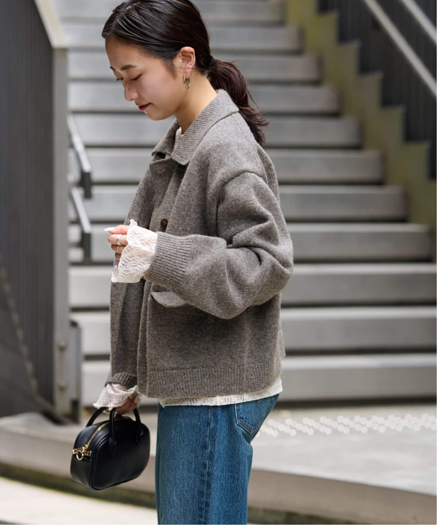 WEB限定追加予約》［25AW新作］ダブルニットジャケット（カーディガン