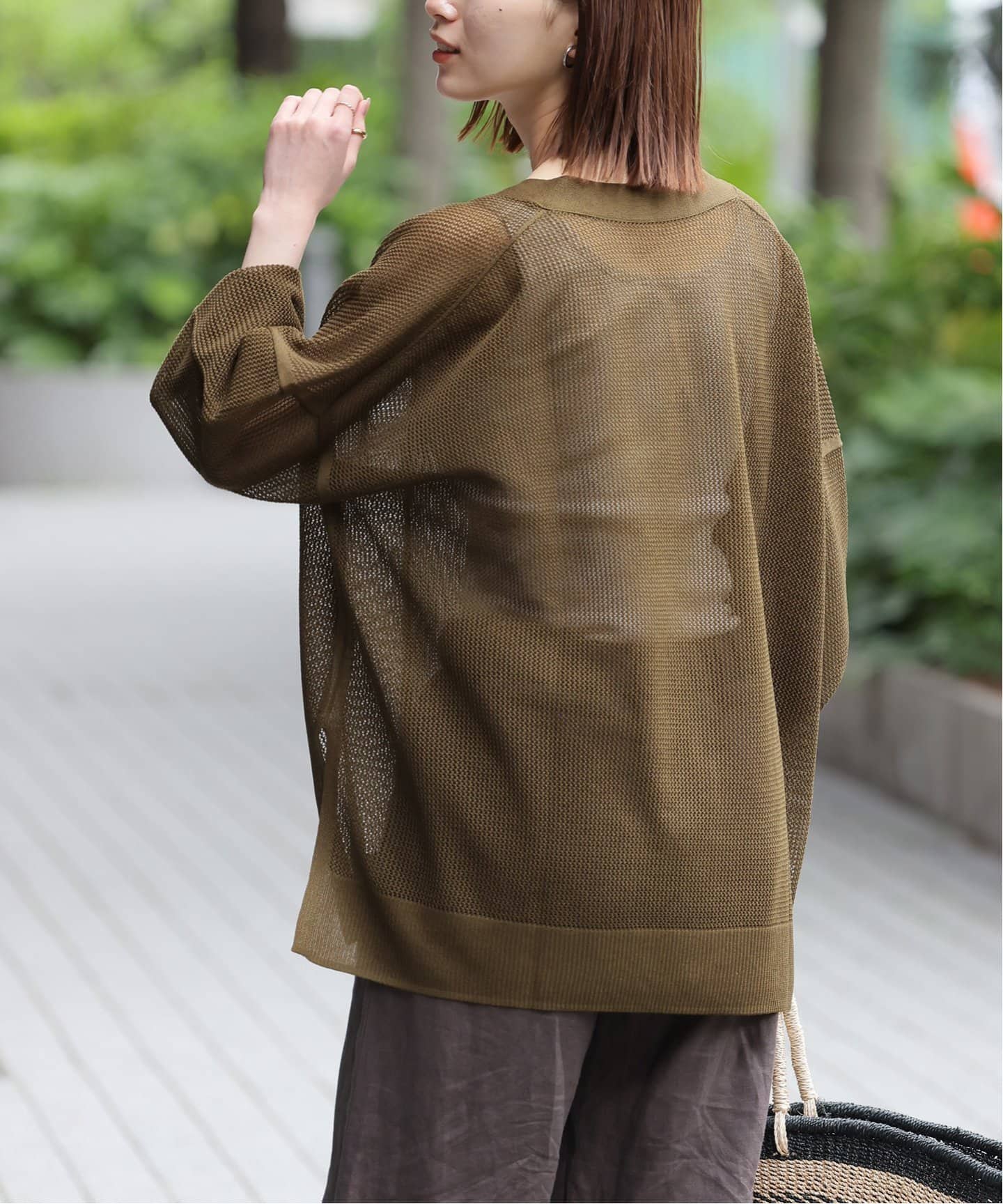 JOURNAL STANDARD relumeメッシュニットカーディガンタグ付き JOURNAL STANDARD relume｜メッシュニットカーディガン