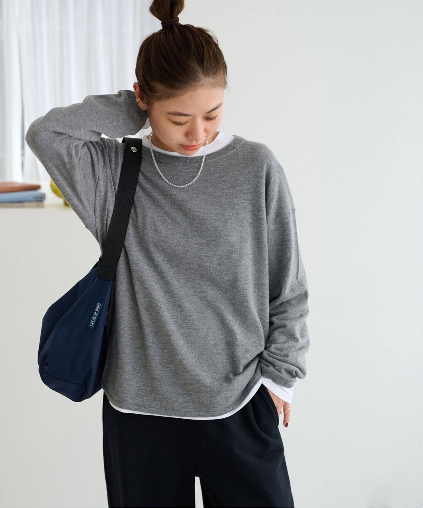 追加3》［2枚セット］3WAYレイヤードニットプルオーバー（ニット