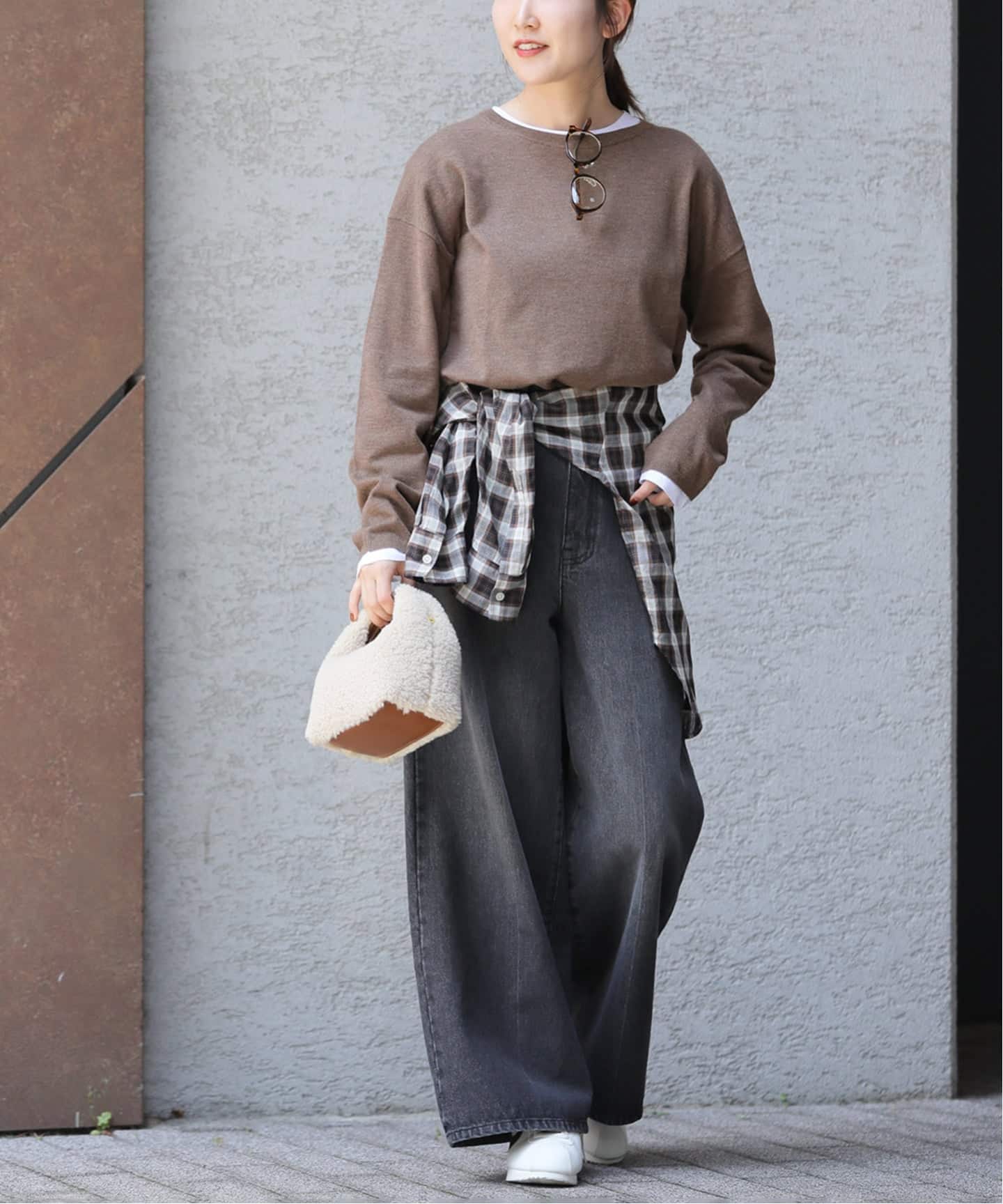 追加3》［2枚セット］3WAYレイヤードニットプルオーバー（ニット