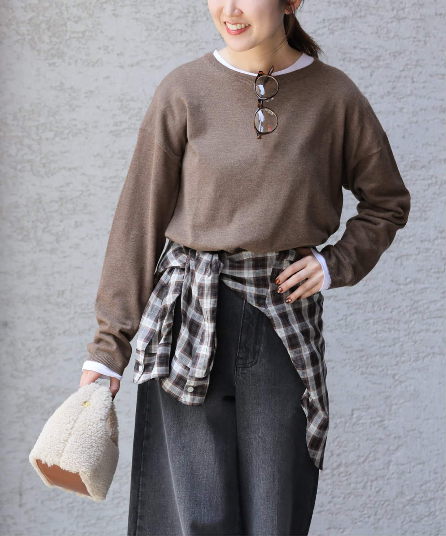 追加3》［2枚セット］3WAYレイヤードニットプルオーバー（ニット