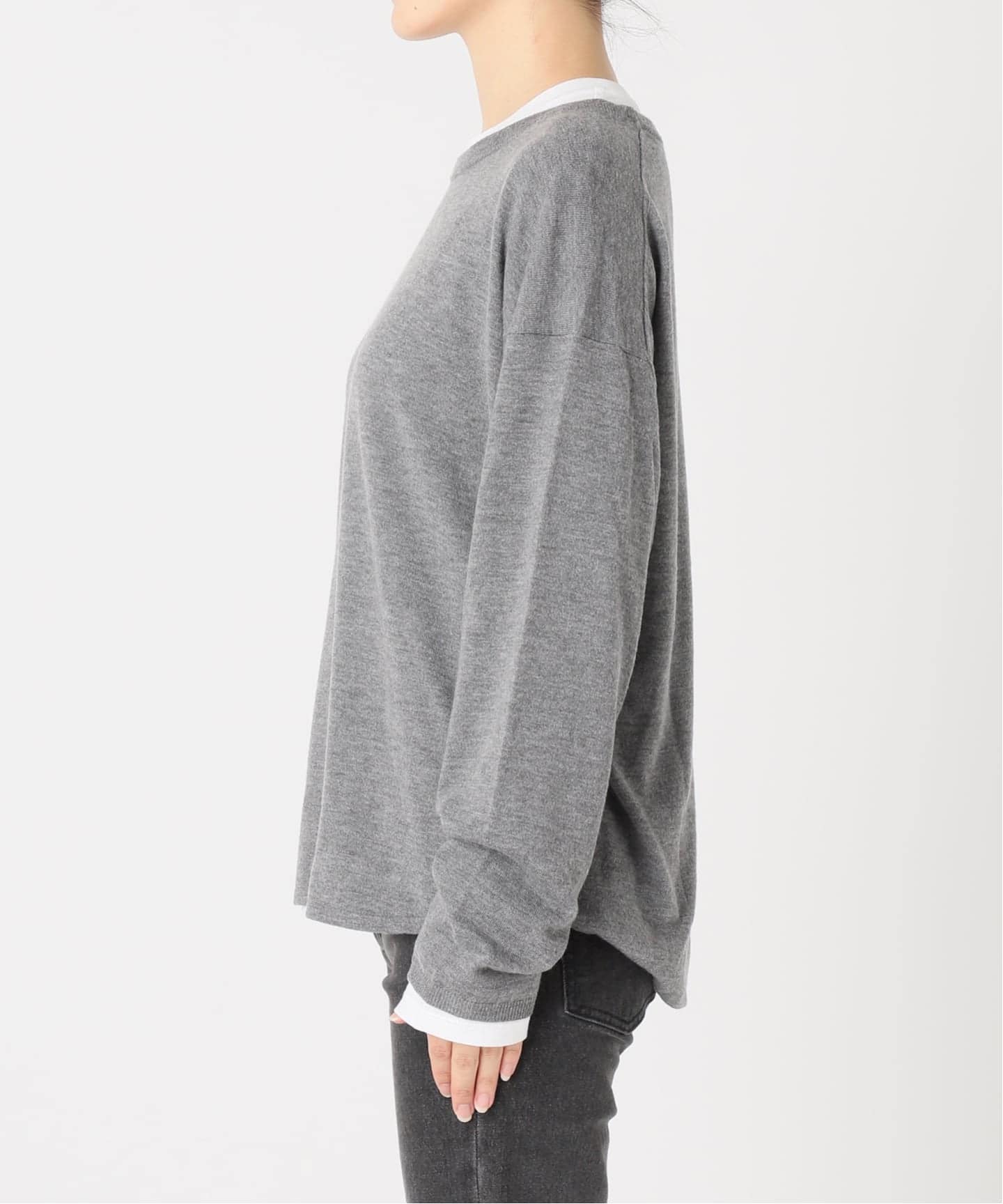 追加3》［2枚セット］3WAYレイヤードニットプルオーバー（ニット